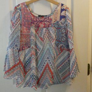 Amy Byer Pattern Top Girls Size 10